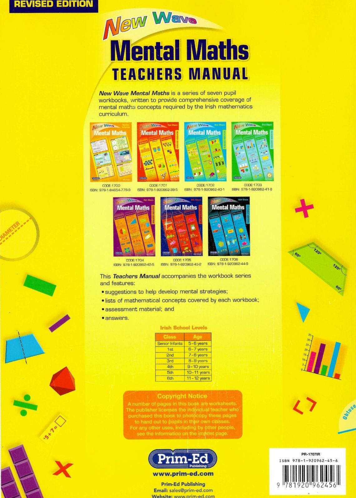 ■ New Wave Mental Maths - Teachers Manual - Revised Edition by Prim-Ed Publishing on Schoolbooks.ie