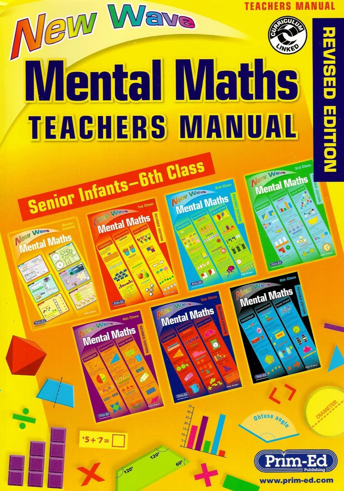 ■ New Wave Mental Maths - Teachers Manual - Revised Edition by Prim-Ed Publishing on Schoolbooks.ie