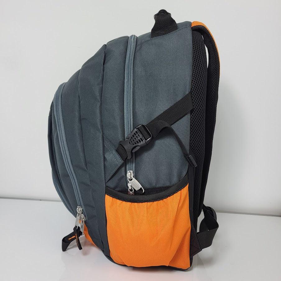 Ridge 53 - Bolton Backpack - Grey and Orange by Ridge 53 on Schoolbooks.ie