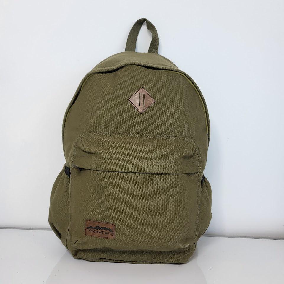 ■ Ridge 53 - Canvas Backpack - Khaki by Ridge 53 on Schoolbooks.ie