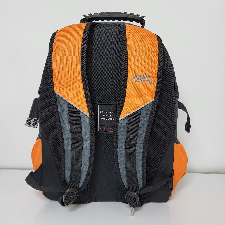 Ridge 53 - Bolton Backpack - Grey and Orange by Ridge 53 on Schoolbooks.ie