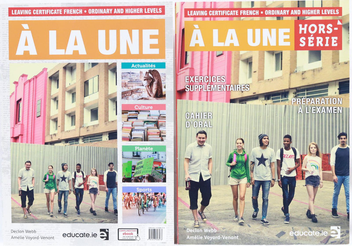 À la Une - Textbook & Hors-série Exercise and Oral Book by Educate.ie on Schoolbooks.ie