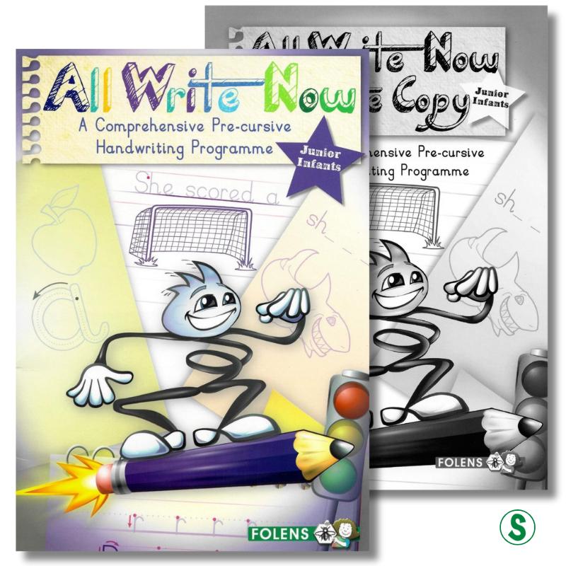 All Write Now - Junior Infants - Textbook & Workbook Set by Folens on Schoolbooks.ie