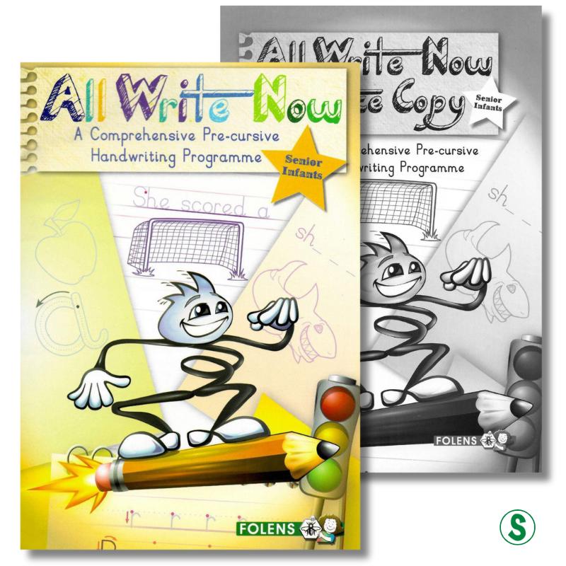All Write Now - Senior Infants - Textbook & Workbook Set by Folens on Schoolbooks.ie