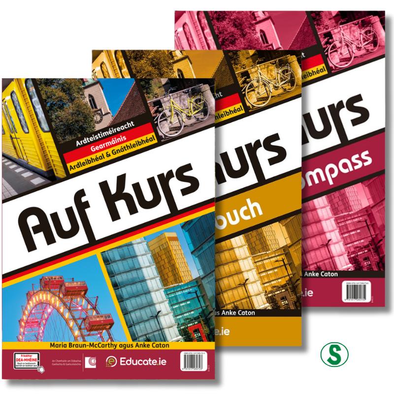 Auf Kurs - Textbook & Prüfungskompass/Übungsbuch - Set - Gaeilge Edition by Educate.ie on Schoolbooks.ie