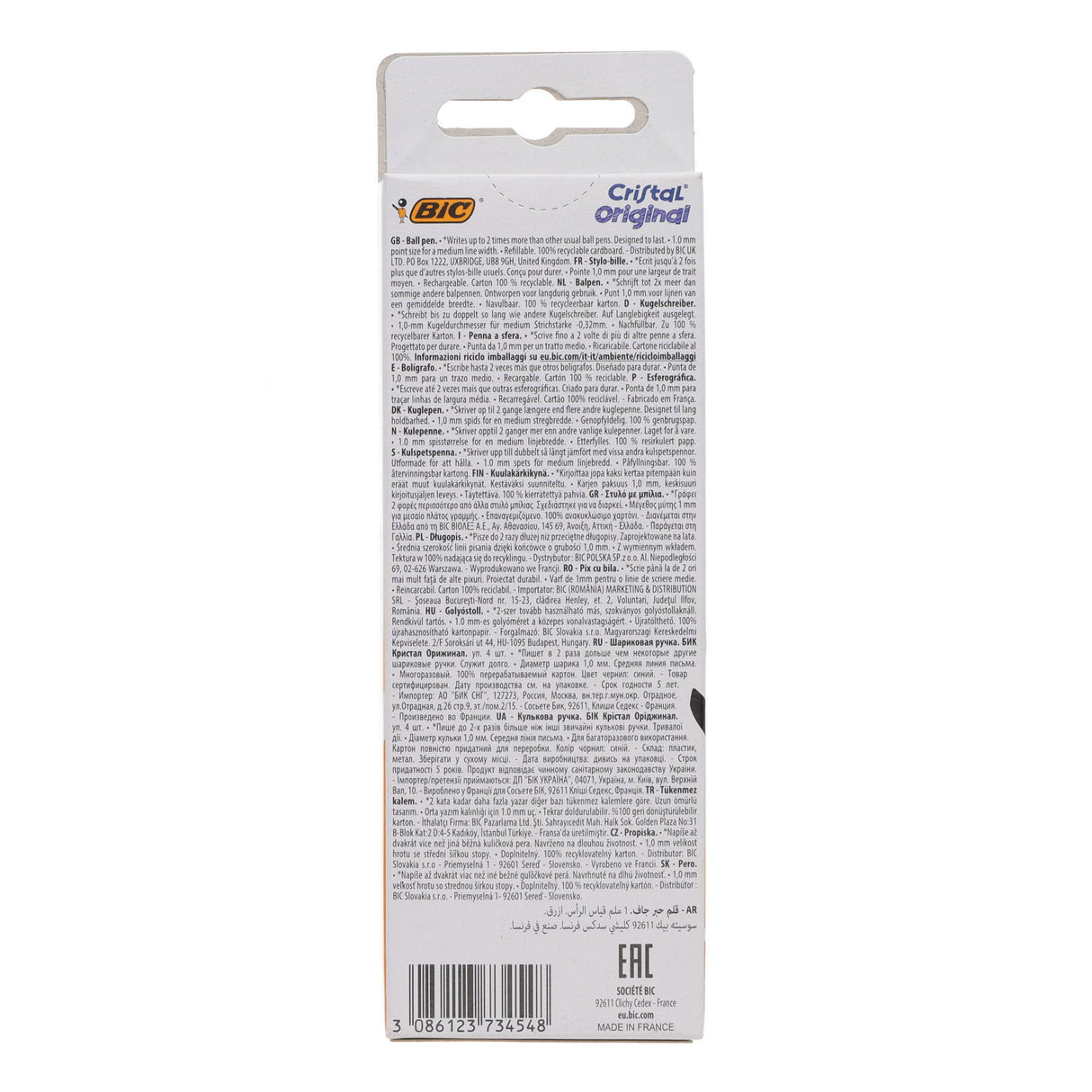 ■ BIC - Cristal Original Ballpoint Pens - Blue - Pack of 4 by BIC on Schoolbooks.ie