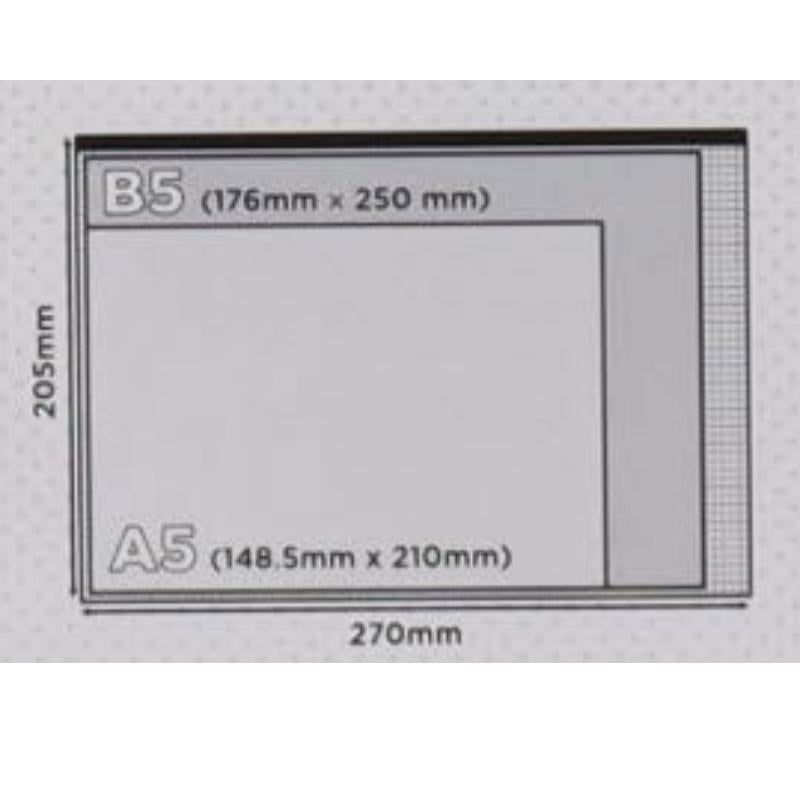 Premto - Extra Durable Wallet - B5+ - Clear Pearl by Premto on Schoolbooks.ie