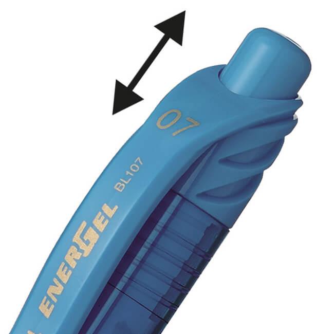 Pentel - Energel-x - 0.7mm Gel Retractable Pen - Black by Pentel on Schoolbooks.ie