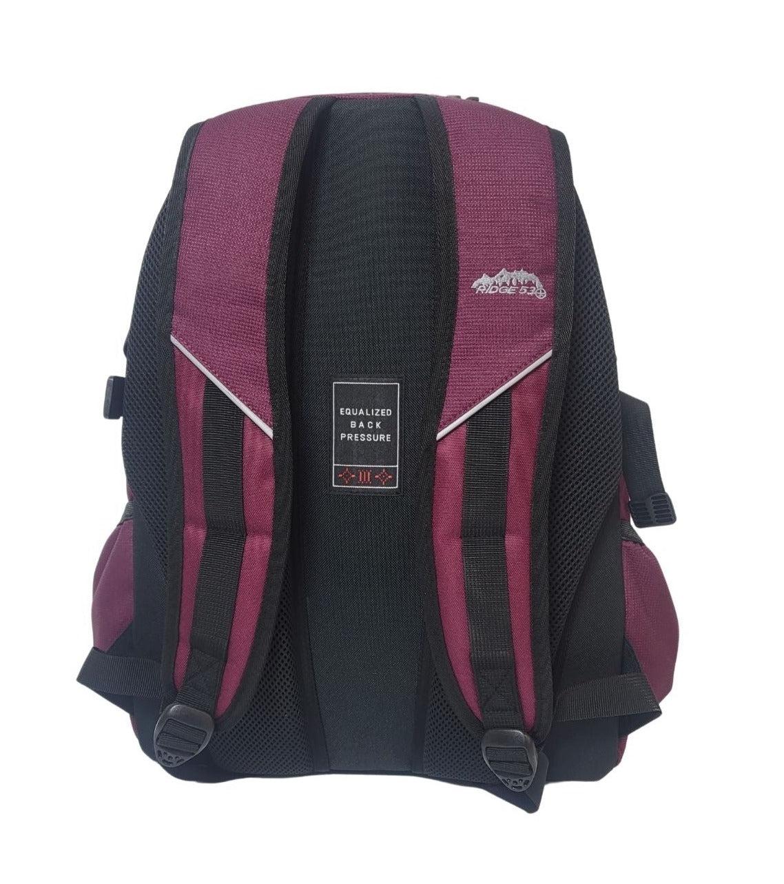 Ridge 53 - Bolton Backpack - Maroon by Ridge 53 on Schoolbooks.ie