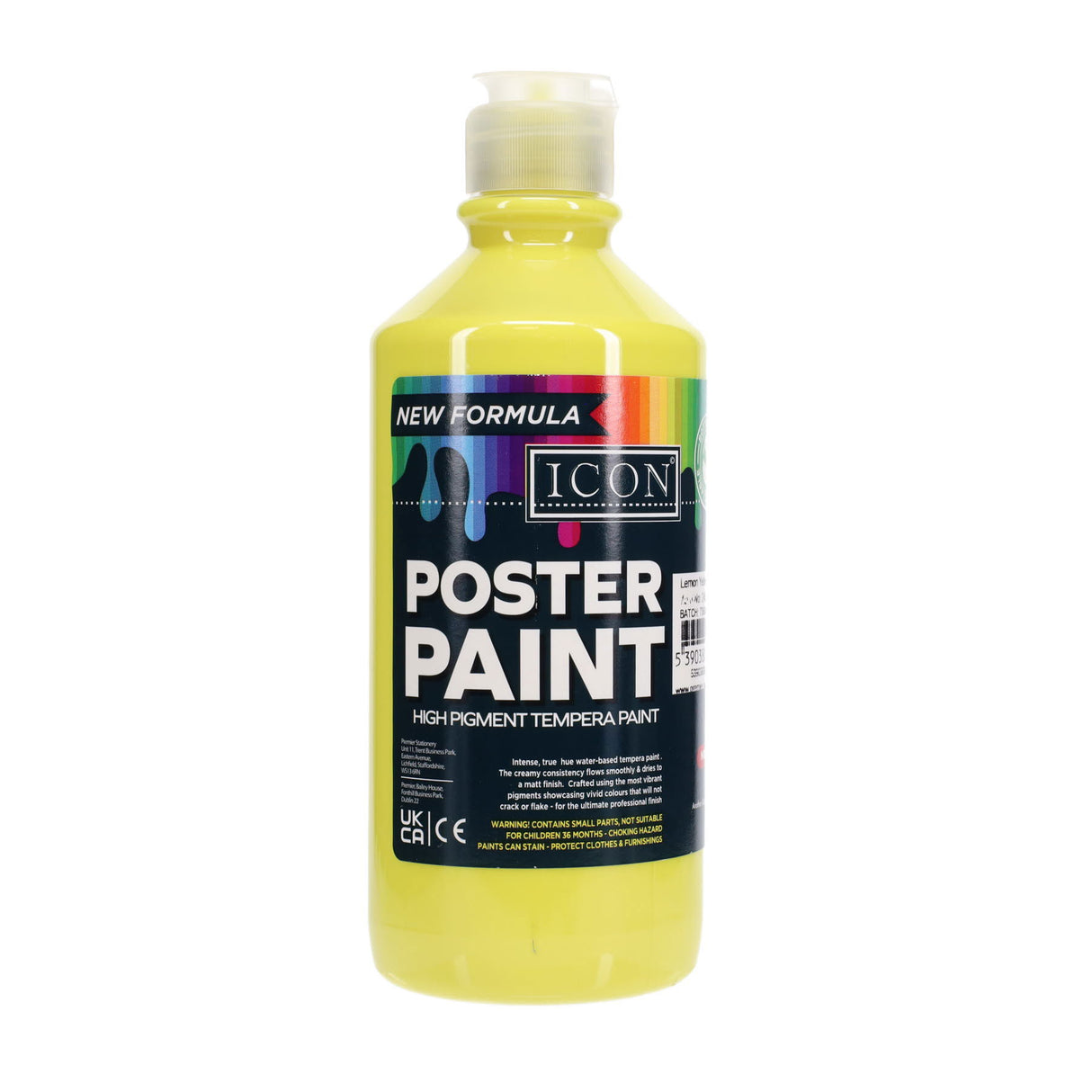 Icon - Poster Paint - 500ml - Lemon Yellow by Icon on Schoolbooks.ie
