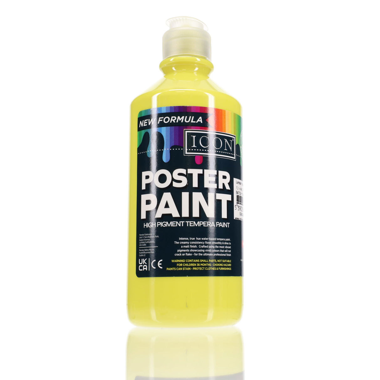 Icon - Poster Paint - 500ml - Lemon Yellow by Icon on Schoolbooks.ie
