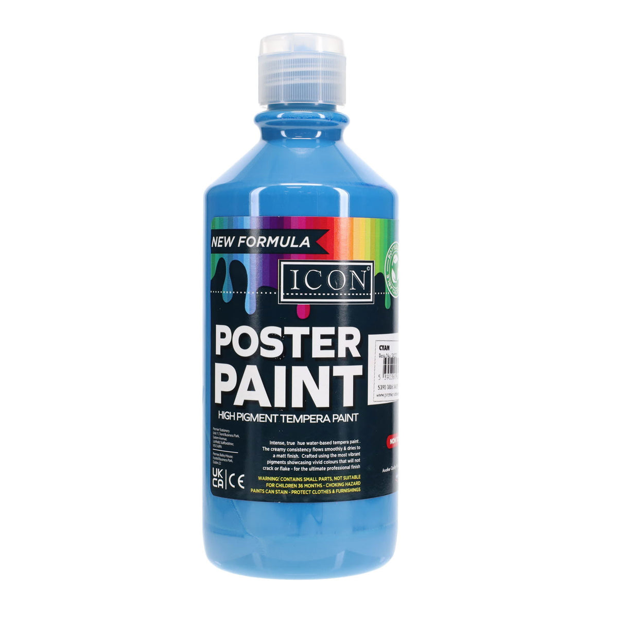 Icon - Poster Paint - 500ml - Cyan by Icon on Schoolbooks.ie