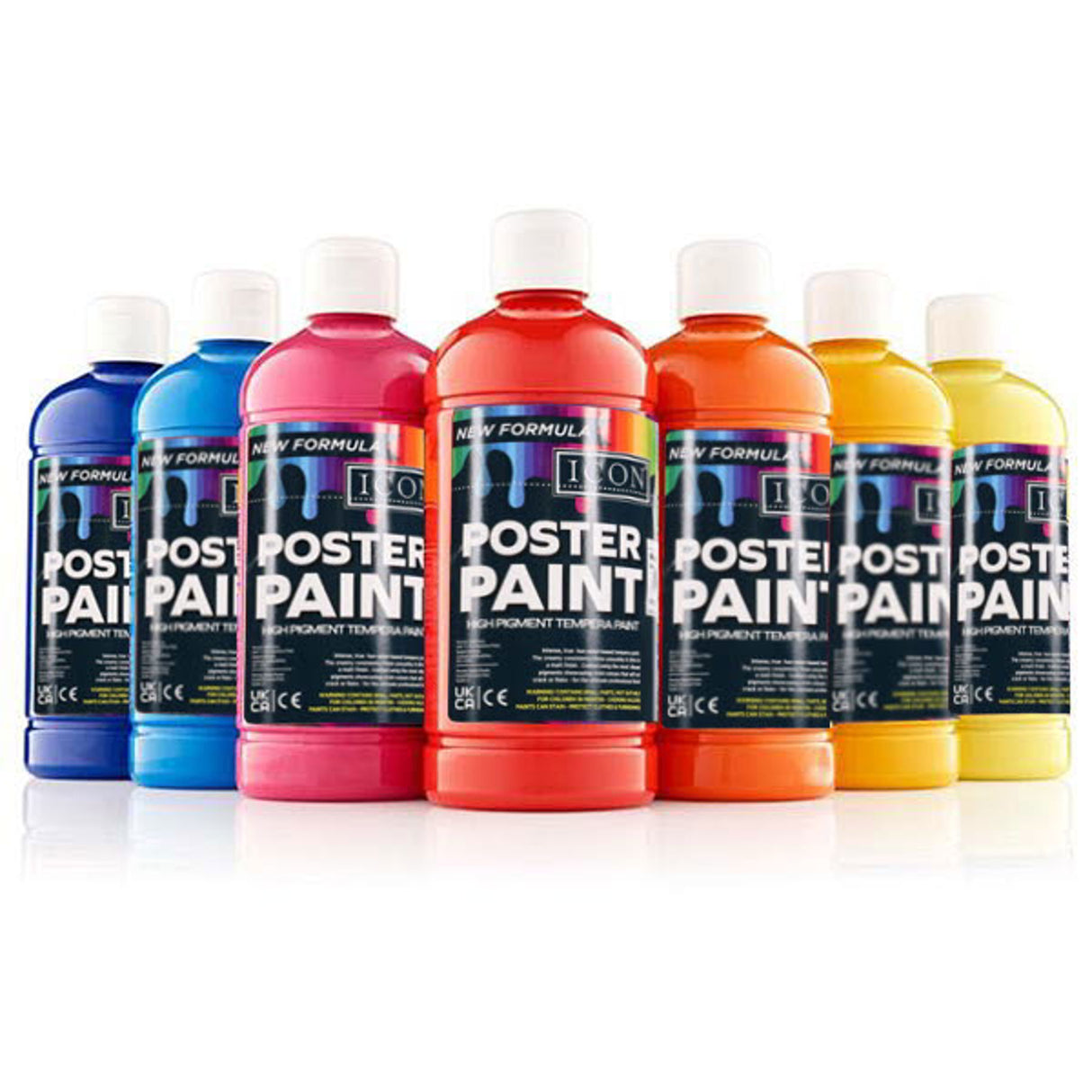 Icon - Poster Paint - 500ml - White by Icon on Schoolbooks.ie