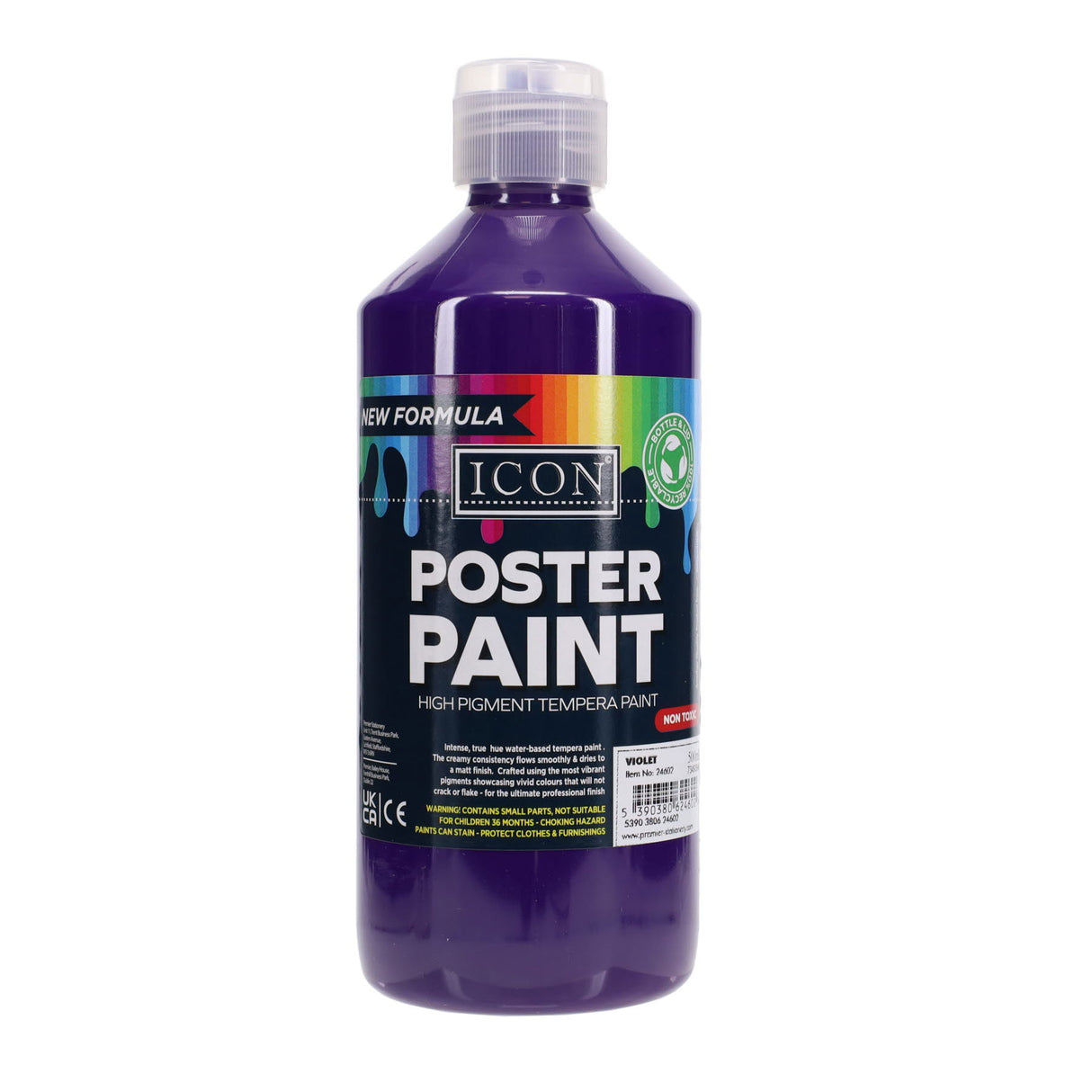 Icon - Poster Paint - 500ml - Violet by Icon on Schoolbooks.ie