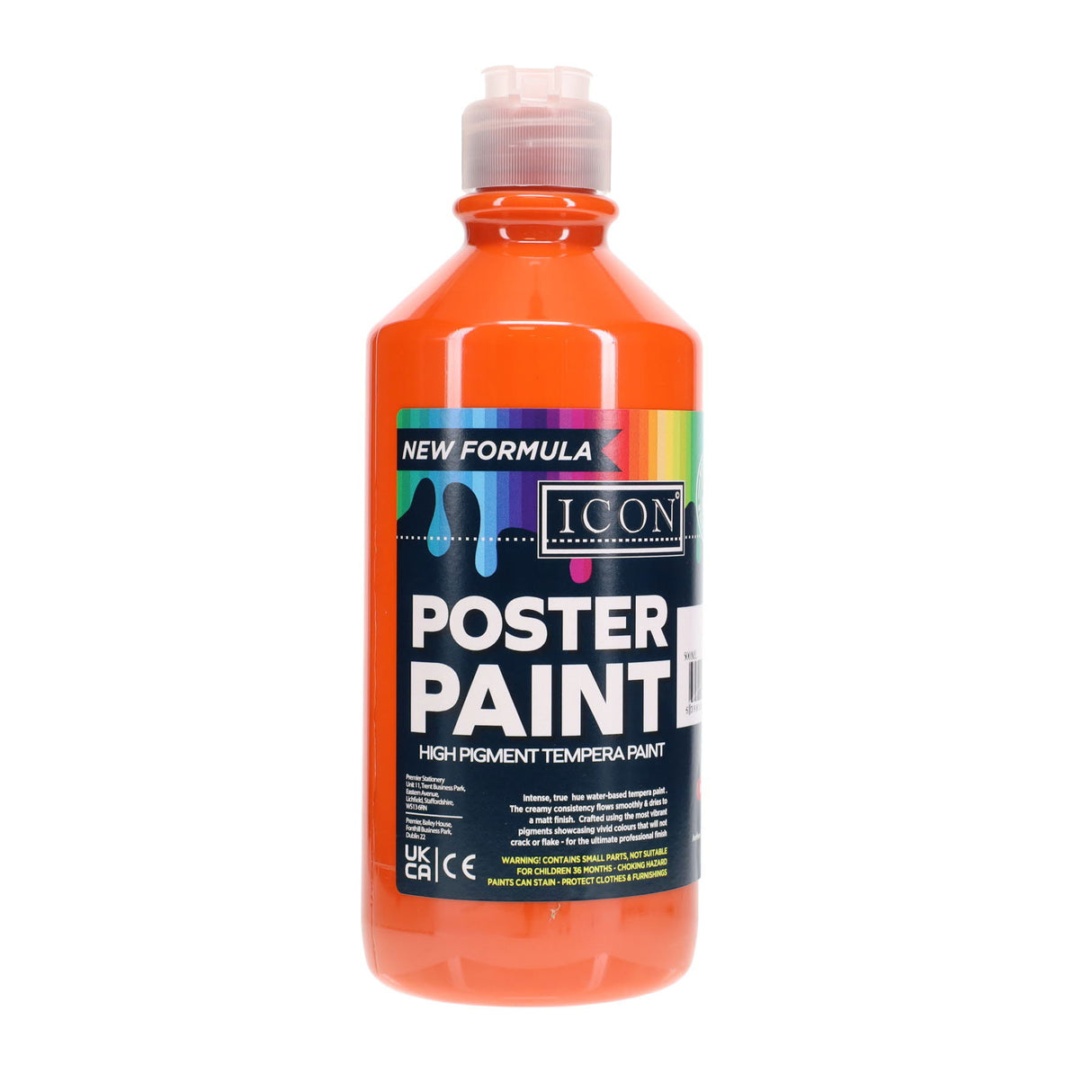 Icon - Poster Paint - 500ml - Orange by Icon on Schoolbooks.ie
