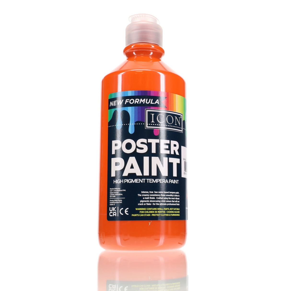 Icon - Poster Paint - 500ml - Orange by Icon on Schoolbooks.ie