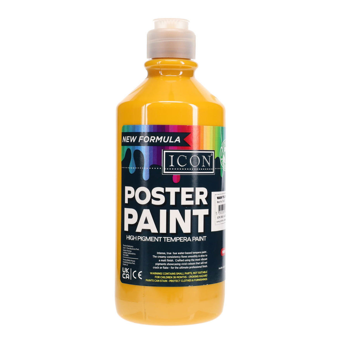 Icon - Poster Paint - 500ml - Warm Yellow by Icon on Schoolbooks.ie