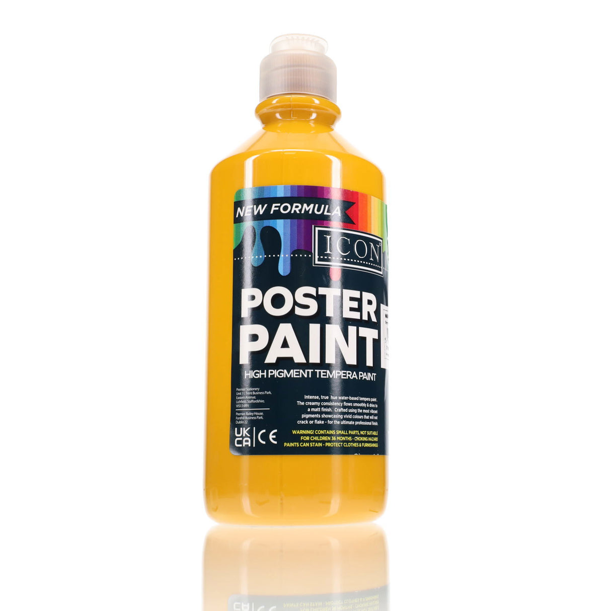 Icon - Poster Paint - 500ml - Warm Yellow by Icon on Schoolbooks.ie
