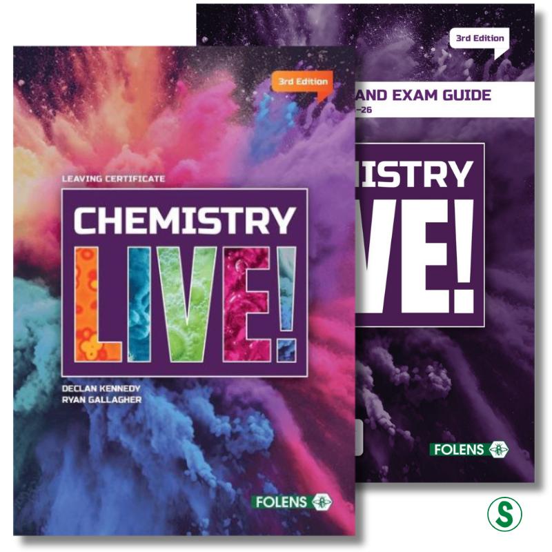 Chemistry Live! - Textbook & Assessment and Exam Guide - Set - 3rd / New Edition (2025) by Folens on Schoolbooks.ie