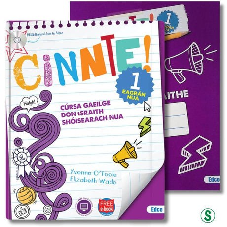 Cinnte 1 - Eagran Nua Pack by Edco on Schoolbooks.ie
