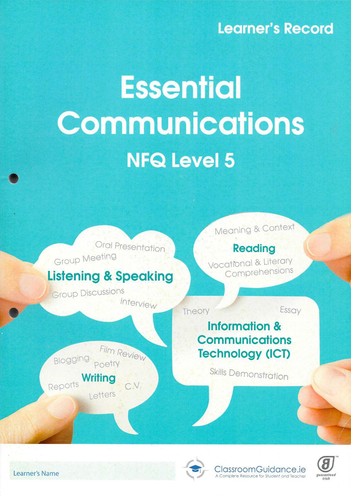 ■ Communications QQI Level 5 by Classroom Guidance on Schoolbooks.ie