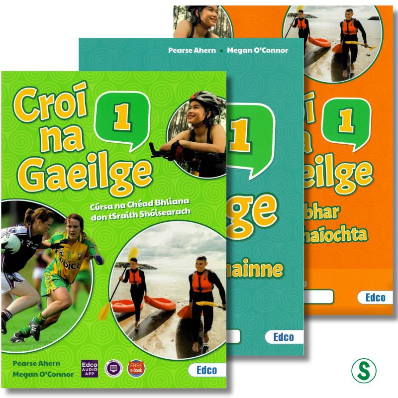 Croí na Gaeilge 1 - Textbook, Activity Book and Portfolio Resource Book - Set by Edco on Schoolbooks.ie
