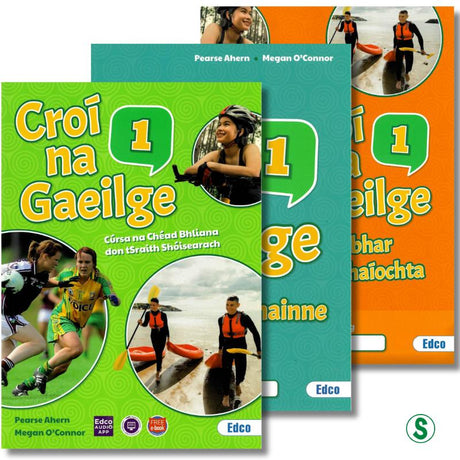 Croí na Gaeilge 1 - Textbook, Activity Book and Portfolio Resource Book - Set by Edco on Schoolbooks.ie