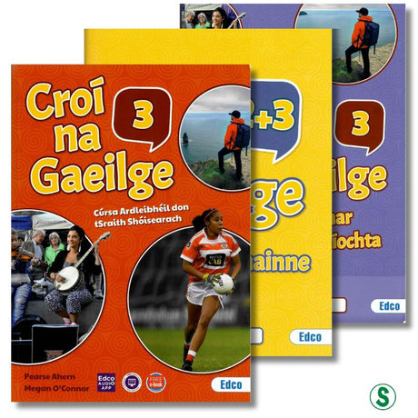 Croí na Gaeilge 3 - Textbook, Activity book and Portfolio Resource Book - Set by Edco on Schoolbooks.ie