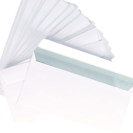 Premail - Peel & Seal Envelopes - DL - White - Pack of 50 by Premail on Schoolbooks.ie