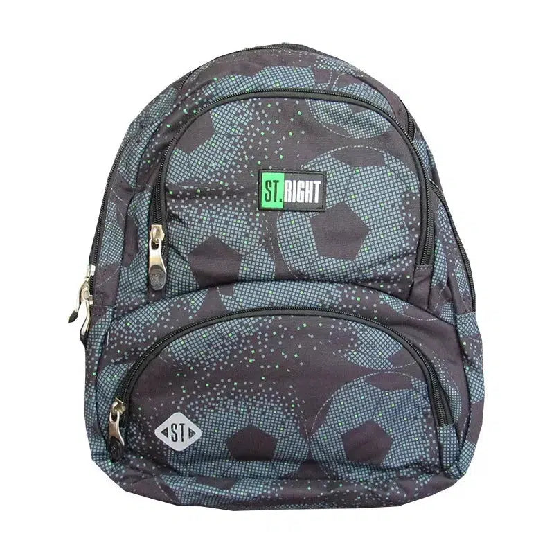 St.Right - Football - 4 Compartment Backpack - BP7 by St.Right on Schoolbooks.ie