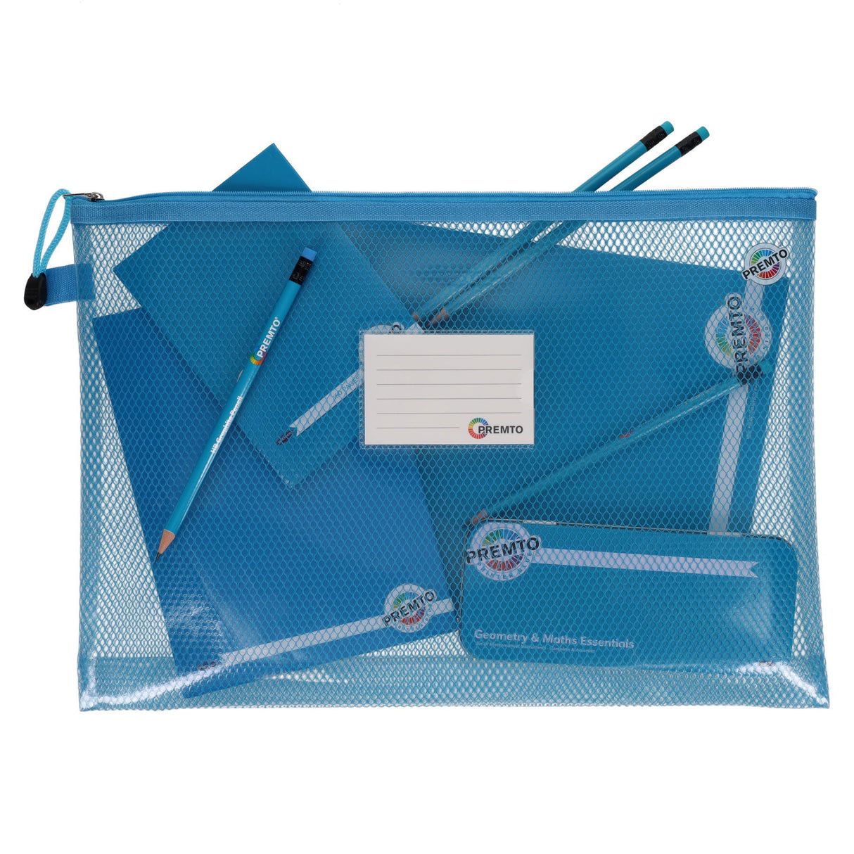 Premto - B4+ Ultramesh Expanding Wallet - Printer Blue by Premto on Schoolbooks.ie