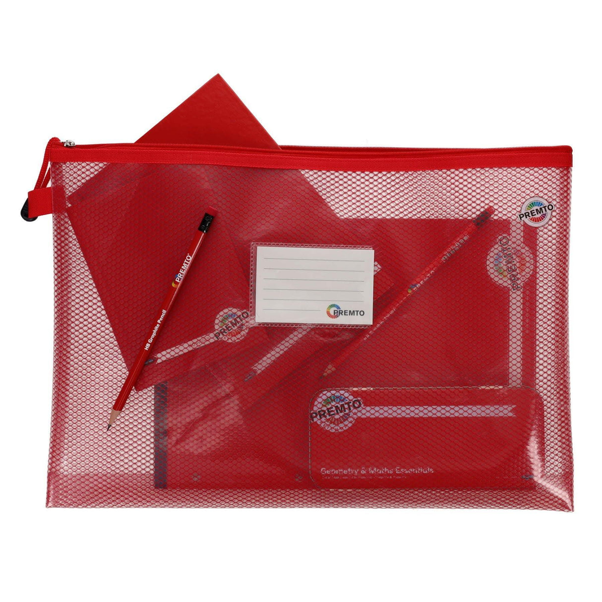 ■ Premto - B4+ Ultramesh Expanding Wallet - Ketchup Red by Premto on Schoolbooks.ie