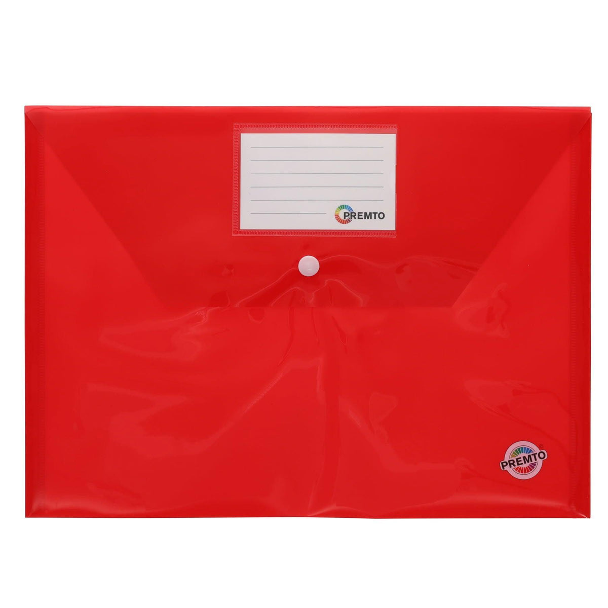 Premto - Button Document Wallets - A4 - Pack of 5 by Premto on Schoolbooks.ie