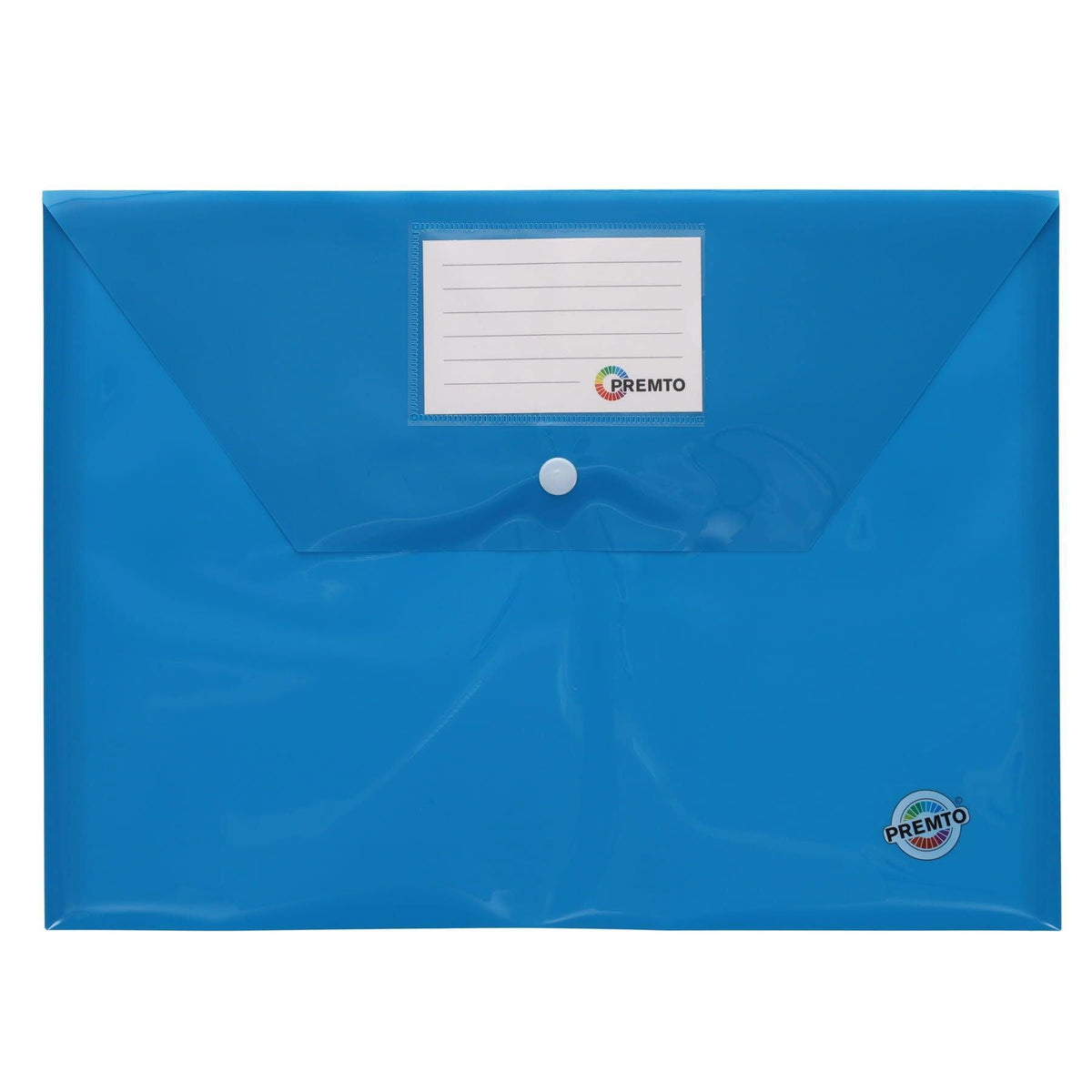 Premto - Button Document Wallets - A4 - Pack of 5 by Premto on Schoolbooks.ie