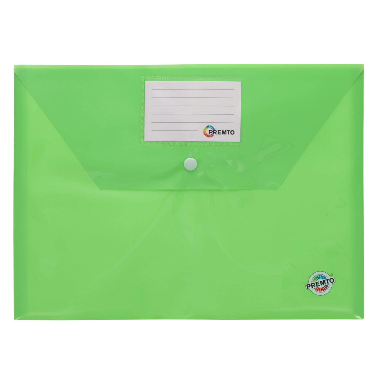 Premto - Button Document Wallets - A4 - Pack of 5 by Premto on Schoolbooks.ie