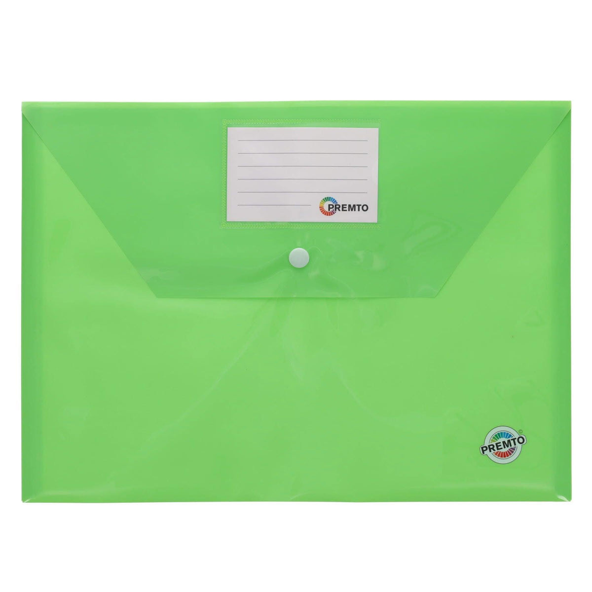 Premto - Button Document Wallets - A4 - Pack of 5 by Premto on Schoolbooks.ie