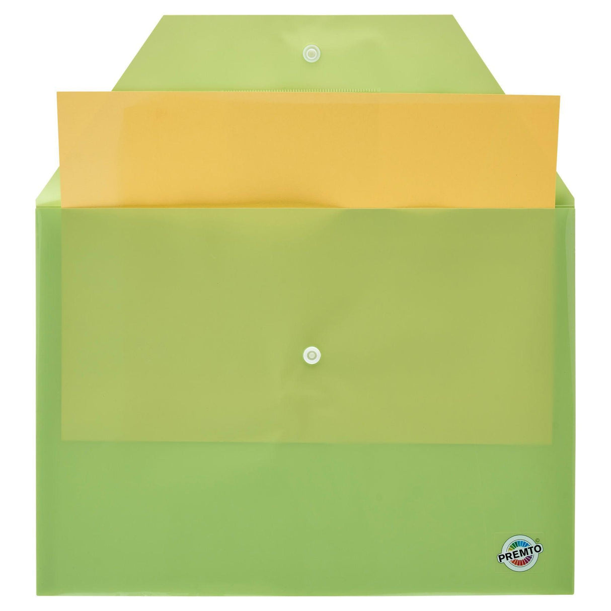 Premto - Button Document Wallets - A4 - Pack of 5 by Premto on Schoolbooks.ie