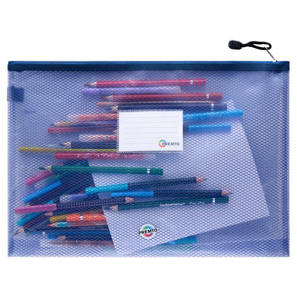 Premto - B4+ Ultramesh Expanding Wallet - Admiral Blue by Premto on Schoolbooks.ie