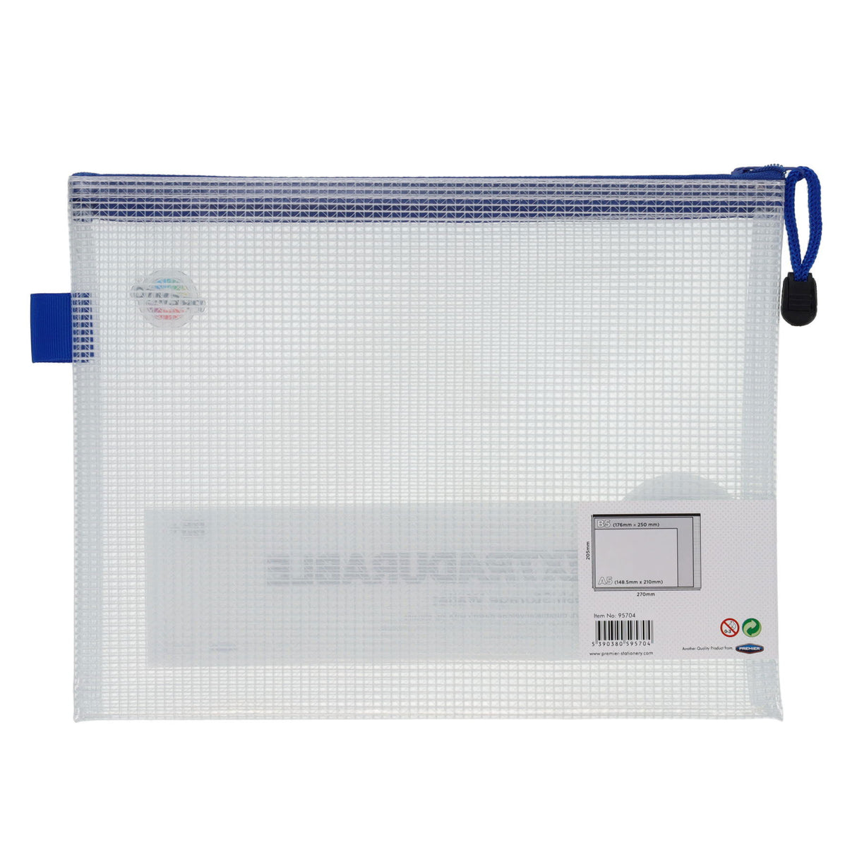 Premto - Extra Durable Wallet - B5+ - Clear Pearl by Premto on Schoolbooks.ie