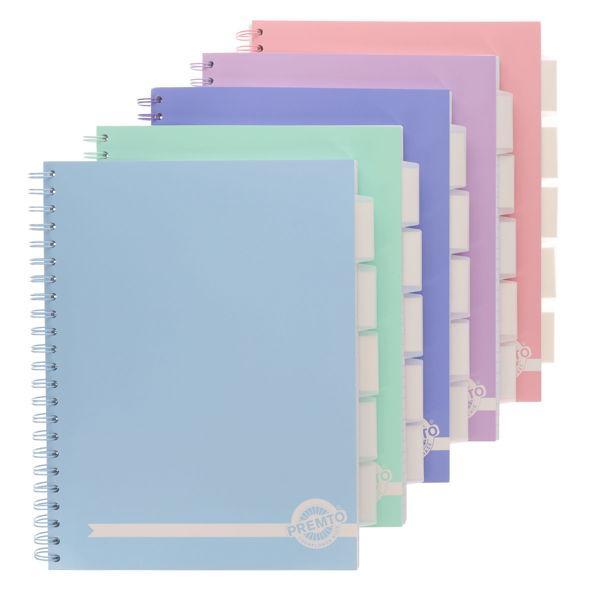 Premto - Pastel A4 200pg 5 Subject Project Book - Asst by Premto on Schoolbooks.ie