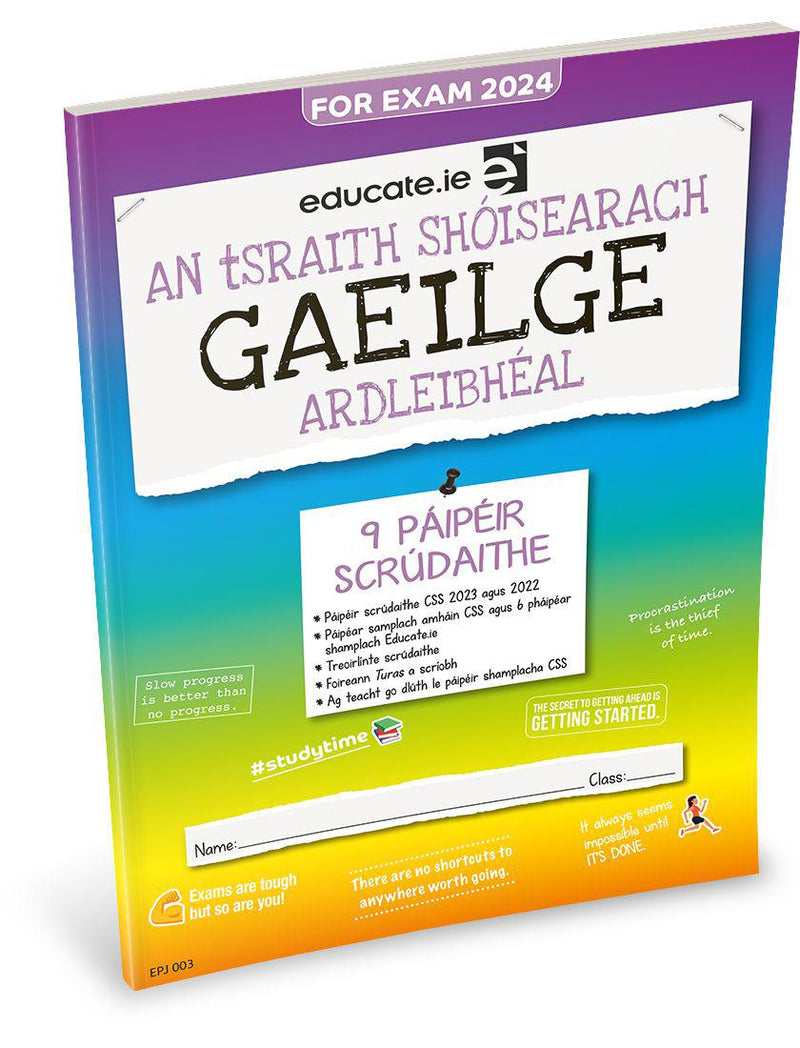 Educate.ie - Exam Papers - Junior Cycle - Gaeilge / Irish - Higher Level - Exam 2024 by Educate.ie on Schoolbooks.ie