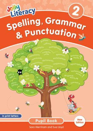 Jolly Literacy - Spelling, Grammar & Punctuation - Pupil Book 2 - In Print Letters - British English Edition by Jolly Learning Ltd on Schoolbooks.ie