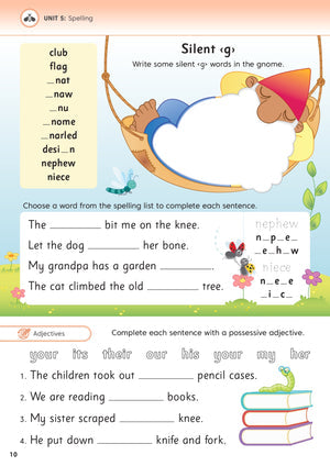 Jolly Literacy - Spelling, Grammar & Punctuation - Pupil Book 2 - In Print Letters - British English Edition
