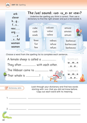 Jolly Literacy - Spelling, Grammar & Punctuation - Pupil Book 2 - In Print Letters - British English Edition