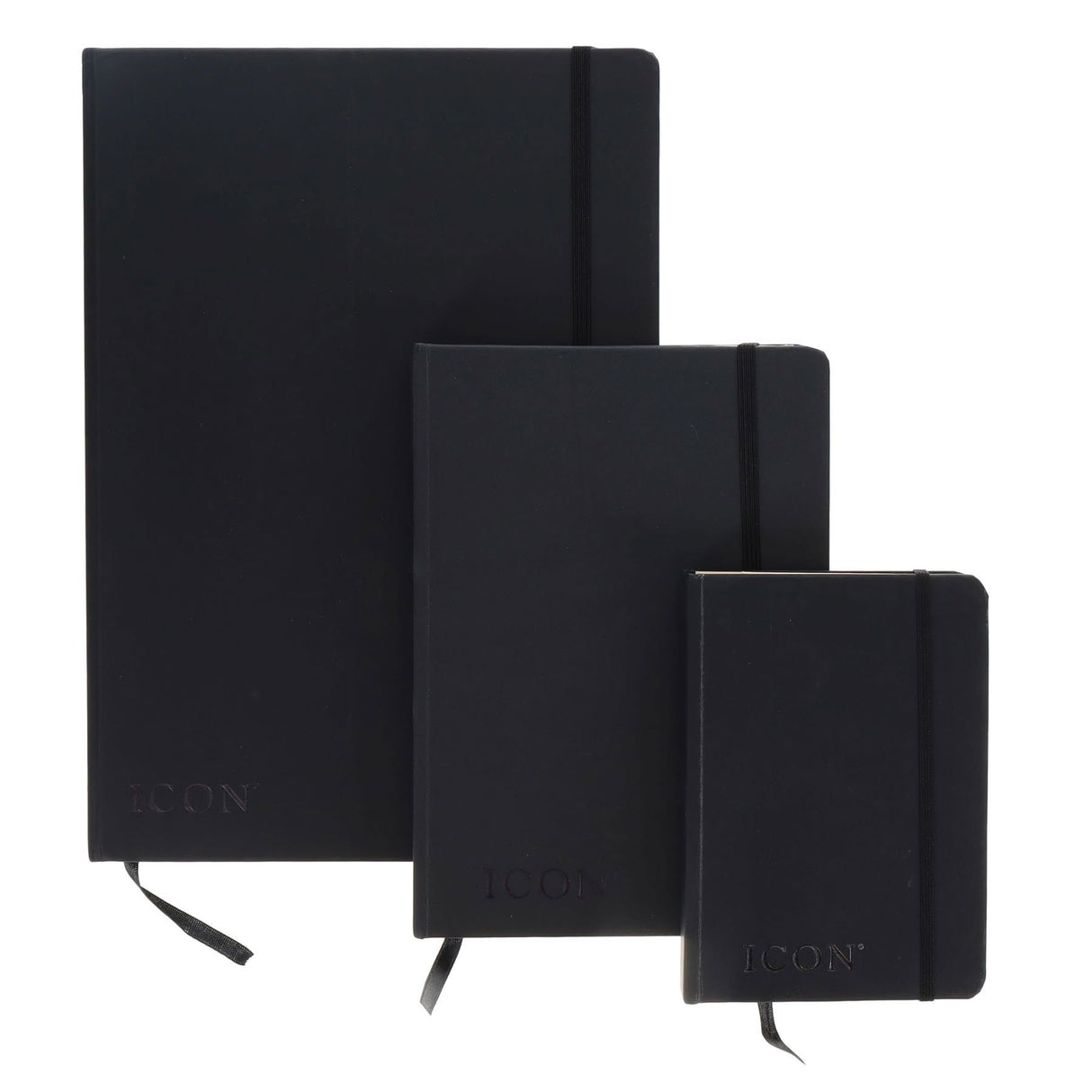 Icon - Journal & Sketch Book - A4 - 192 Page - Black by Icon on Schoolbooks.ie