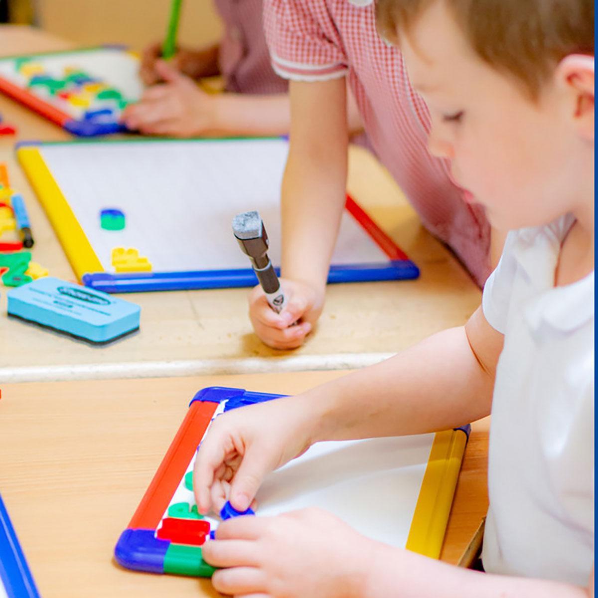 Show-me - Framed Magnetic Drywipe Boards - Gridded / Plain - A4 - Pack of 10 by Show-me on Schoolbooks.ie