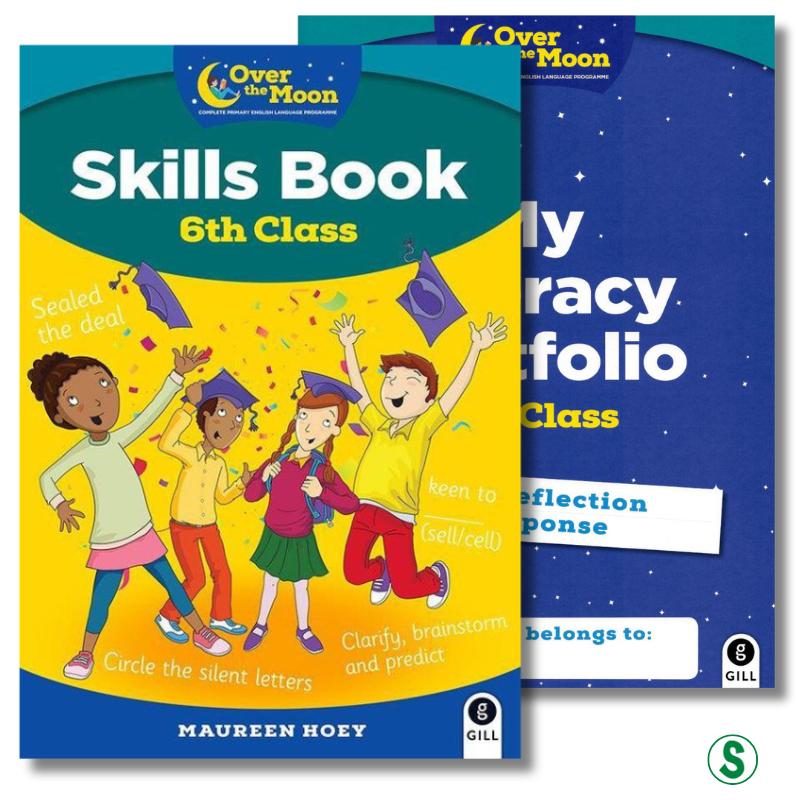 Over The Moon - 6th Class - Skills Book and My Literacy Portfolio Set by Gill Education on Schoolbooks.ie