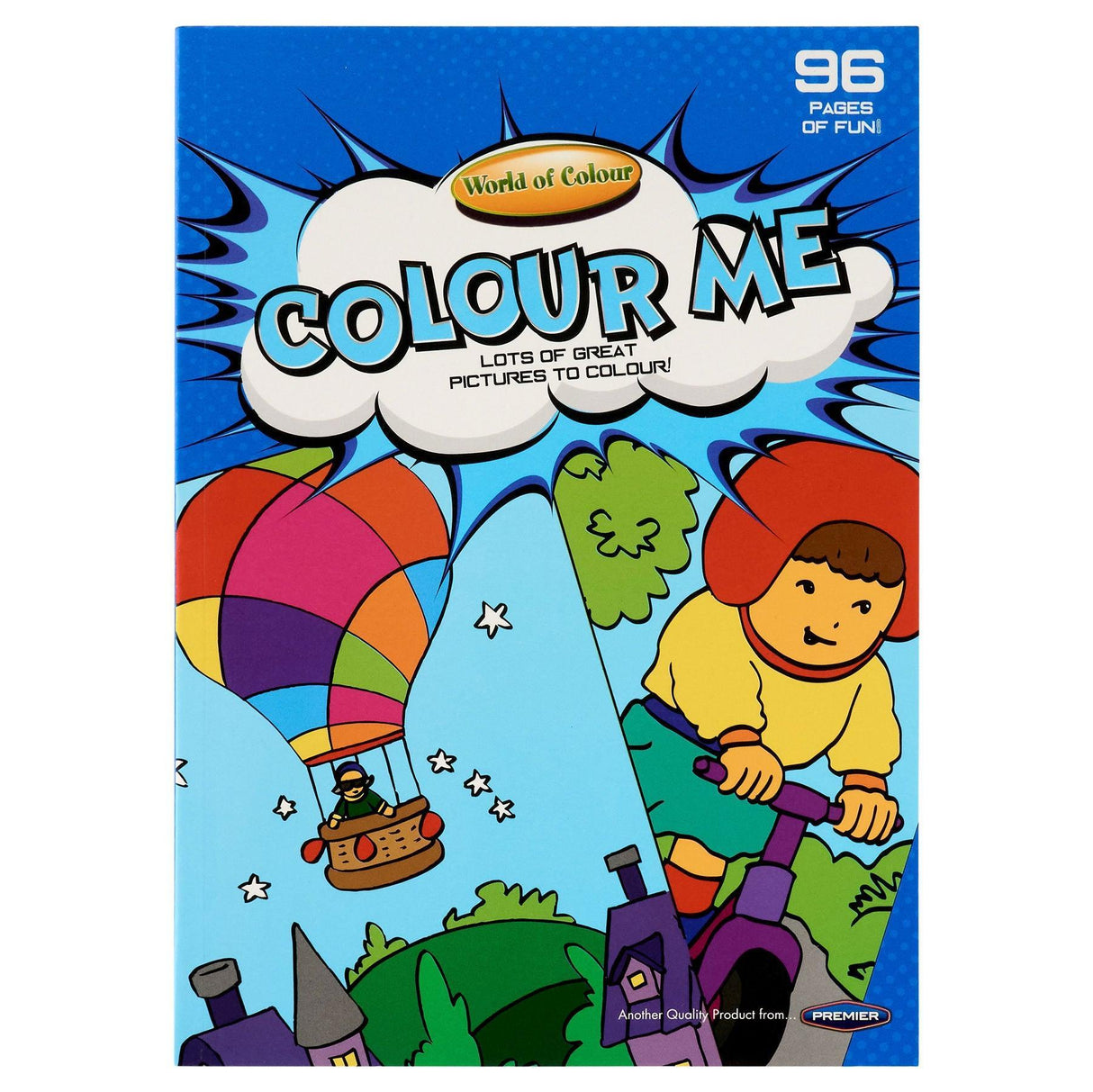 A4 96 Page Colour Fun Perforated Colouring Book A by World of Colour on Schoolbooks.ie