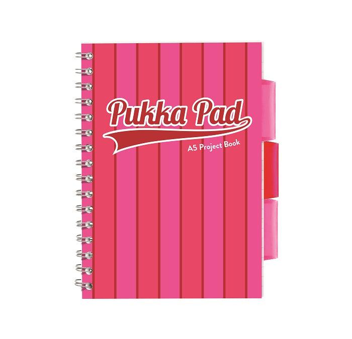 Pukka Pad - A5 Project Book - Vogue Pink - 200 Pages by Pukka Pad on Schoolbooks.ie
