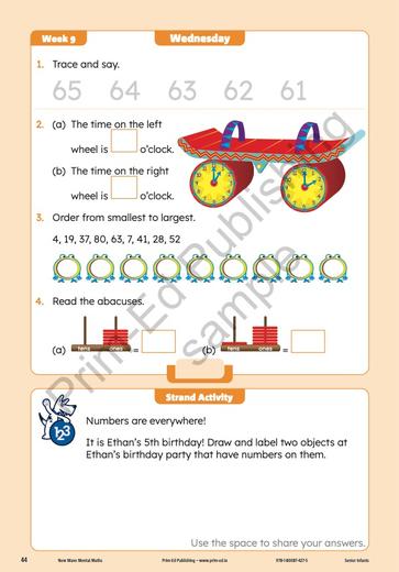 New Wave Mental Maths - Senior Infants - 2026 Edition by Prim-Ed Publishing on Schoolbooks.ie